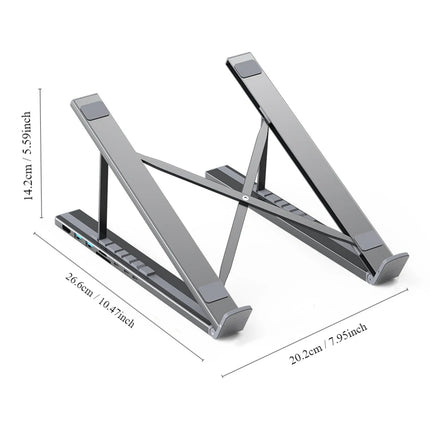 8 in 1 USB C Laptop Docking Station Stand with USB C, 2 USB 3.1, SD TF Card Ports,Pd 100W, Universal Docking Station for Macbook
